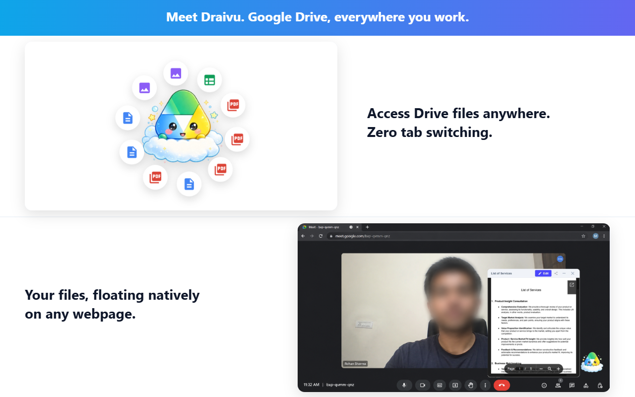 Draivu in action: screenshot 1